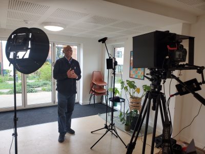 behind the scenes filming