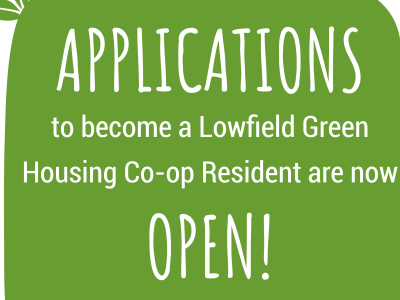 graphic about applications to become a lowfield green resident